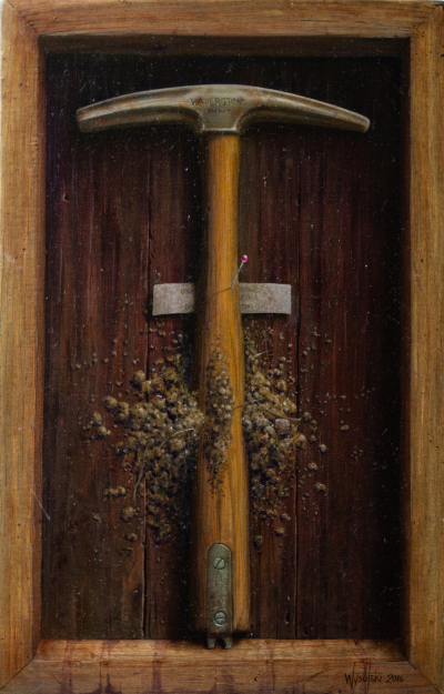 David wysotski. Goodbye. Oil on panel, 2016.