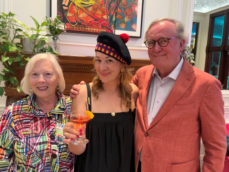 Jill Barber with her parents at the QUAA Gala.