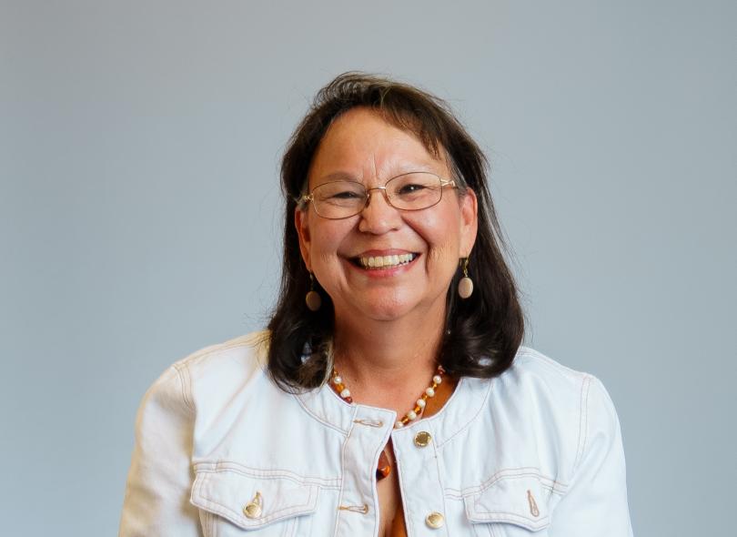 A smiling Tuesday Johnson-MacDonald