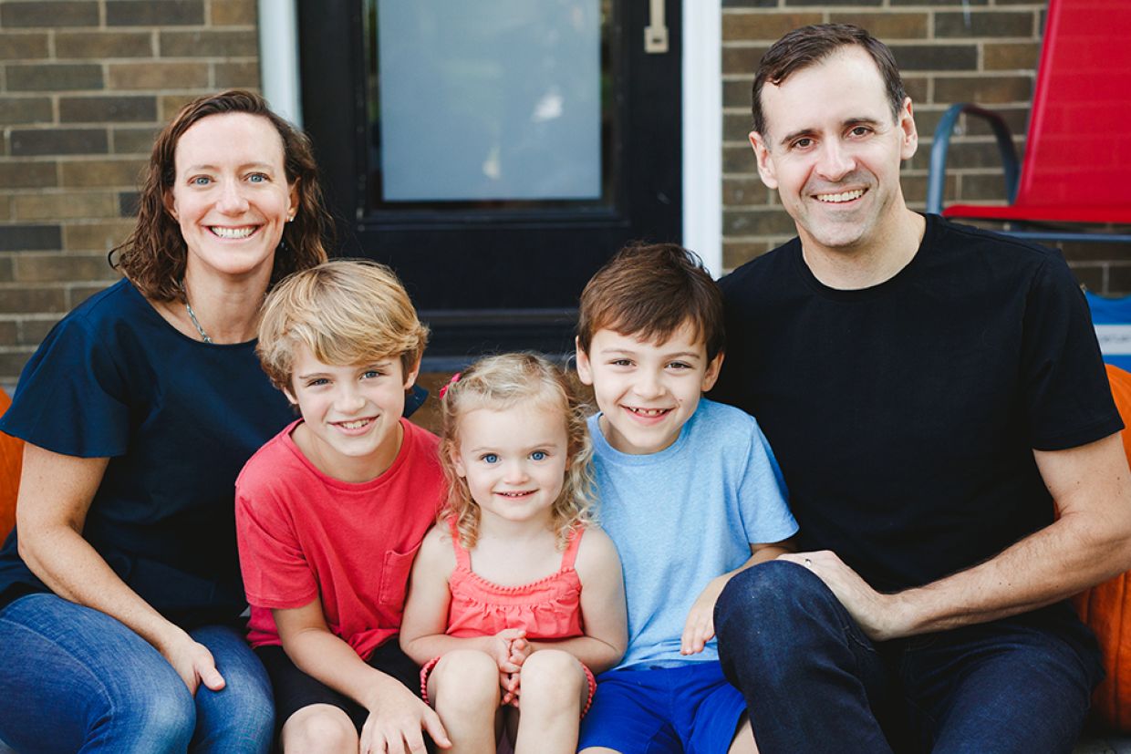 photo of Susan Calder and family