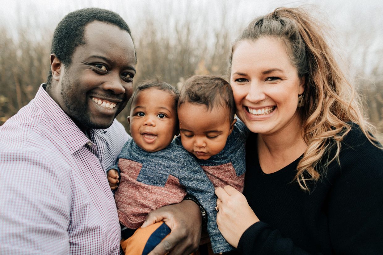 Kasmet Niyongabo and his family