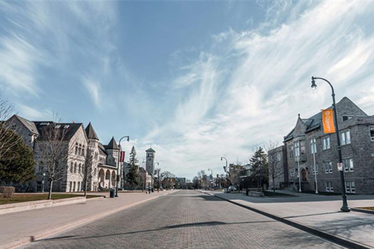 Queen's buildings along University Avenue