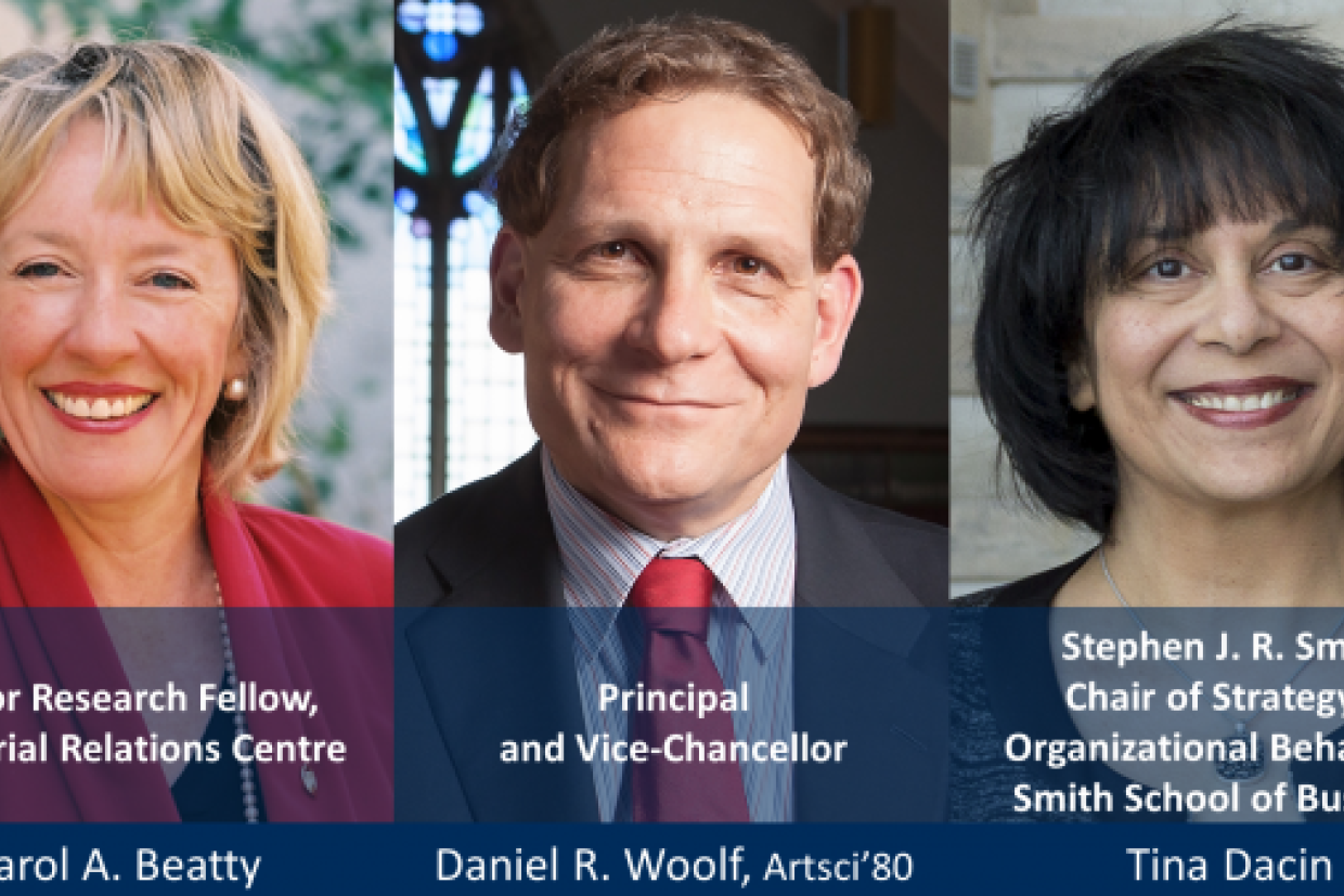 Carol Beatty, Daniel Woolf, Tina Dacin