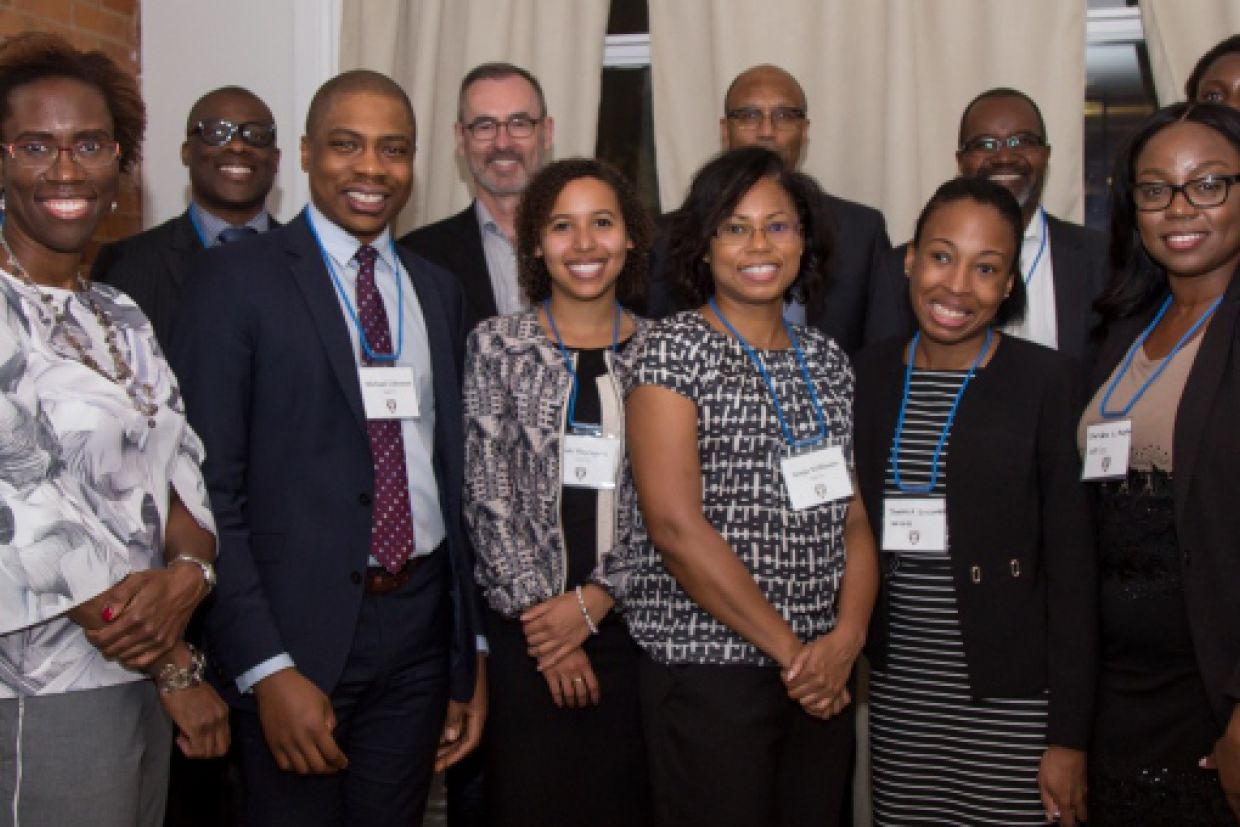 Group photo of Black Law Students' Association Toronto event