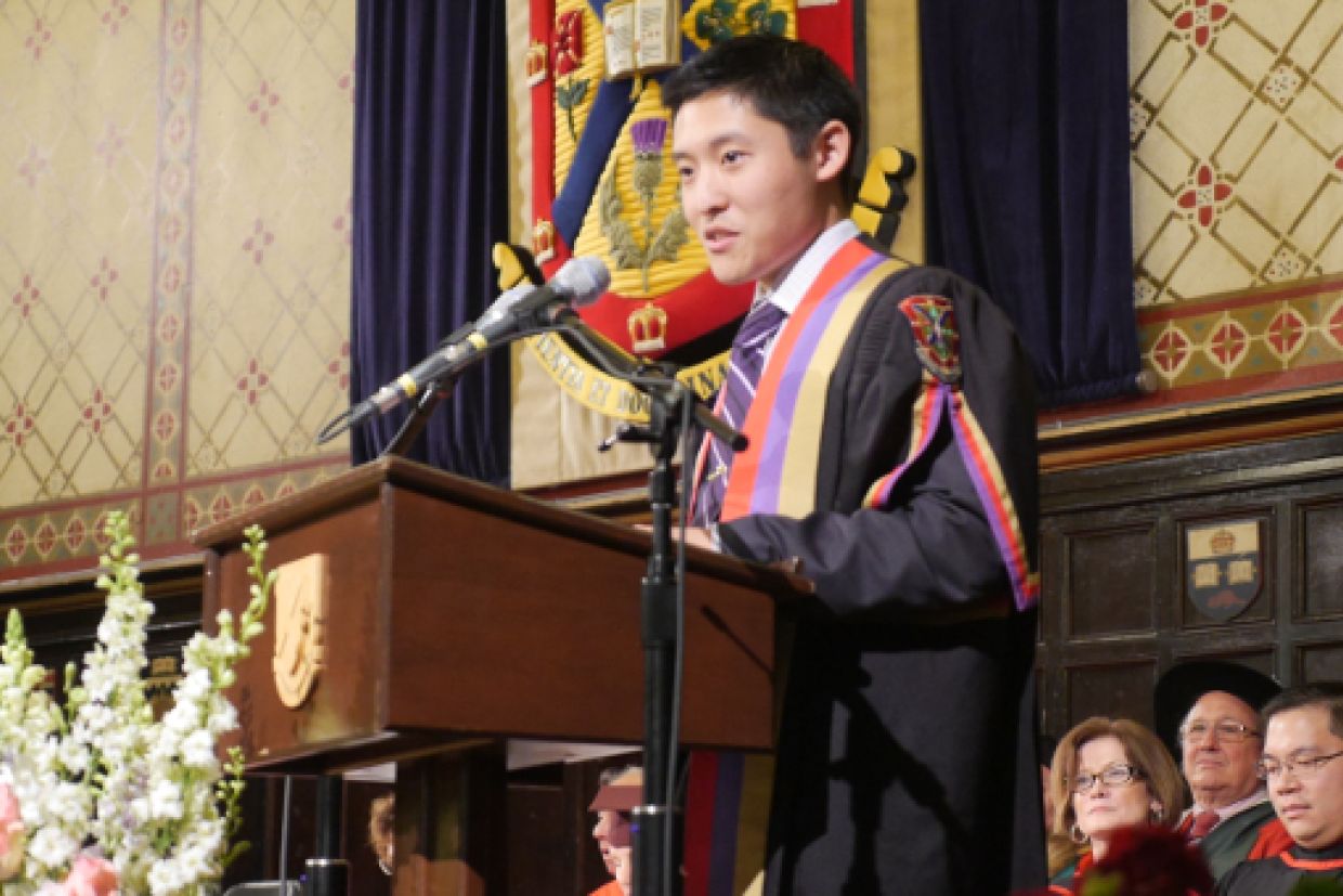 Cam Yung at convocation 2017