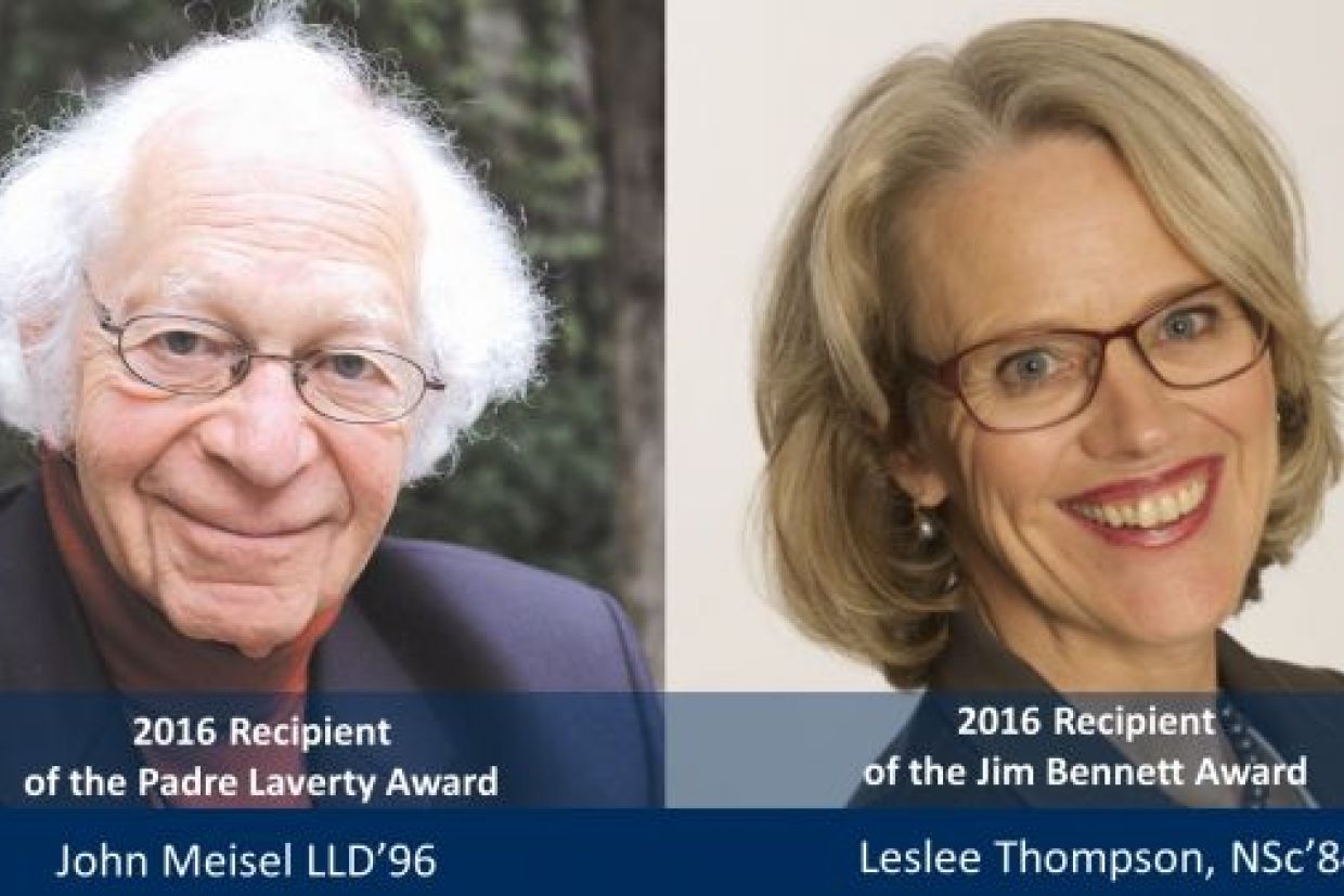 [John Meisel and Leslee Thomson]