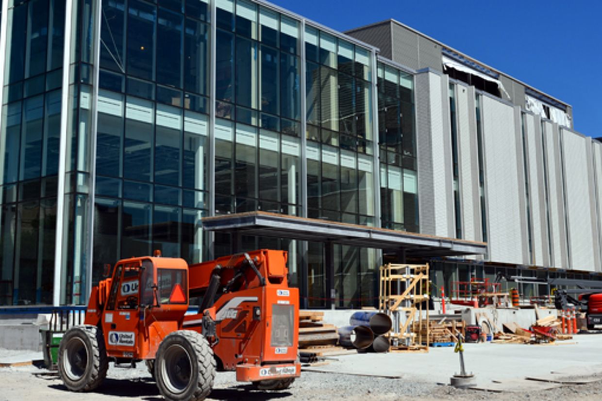 the innovation and wellness centre under construction 