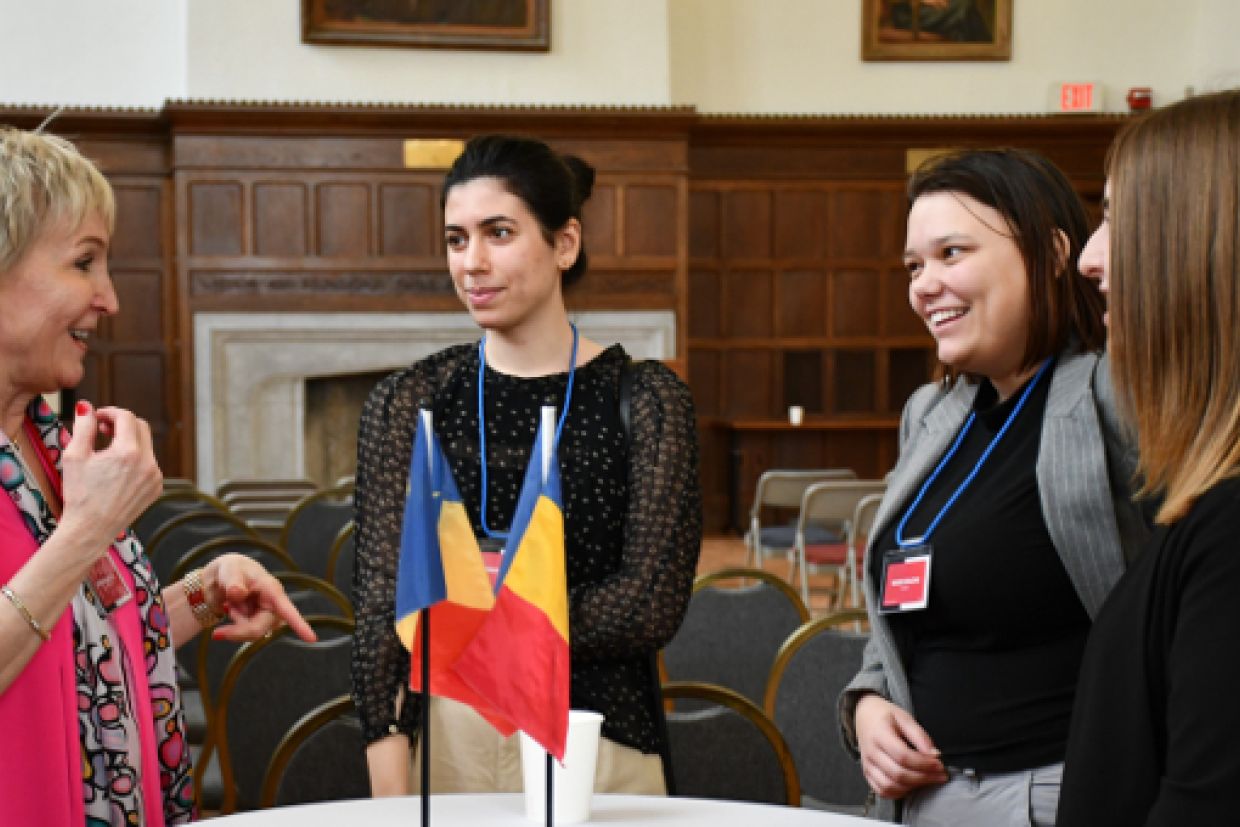 Students and alumni at the Life After Artsci event 