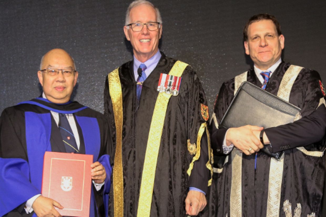 Justice Pang, Chancellor Leech and Principal Woolf