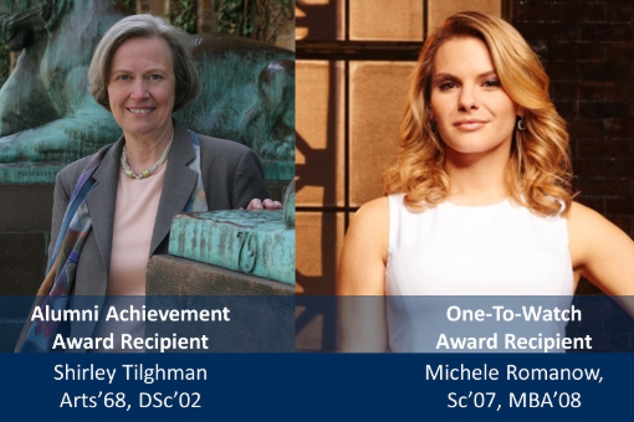 Shirley Tilghman and Michele Romanow