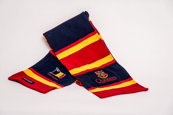 Queen's Tricolour Rugby Scarf