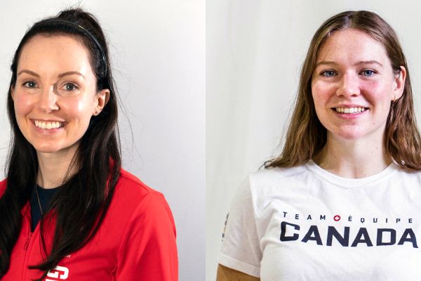 Paralympic athletes, Anne Fergusson, Sc’17, GDB’17, and Stef Reid, Artsci’06.