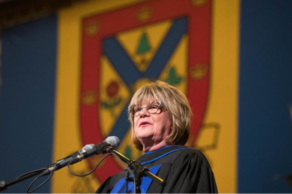 CBC braodcaster and alumna Shelagh Rogers