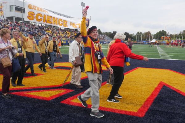 Tricolour Guard at the football game.