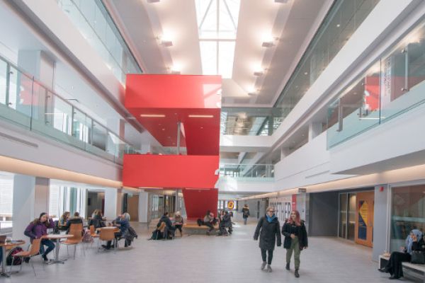 Interior shot of Mitchell Hall, facing north towards the ARC