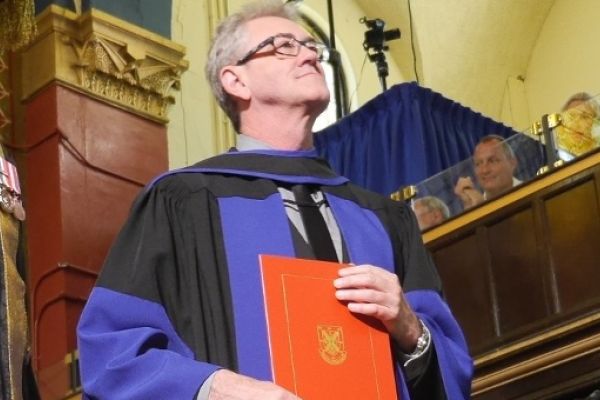 [Piers Handling receives his Queen's honorary degree]