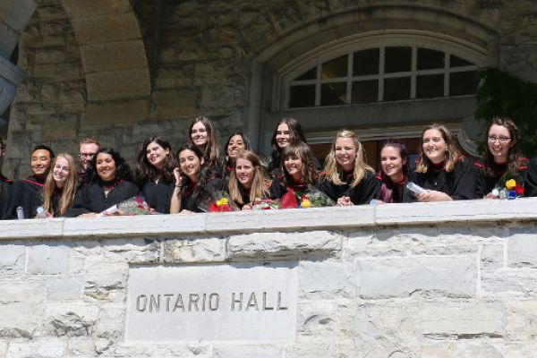 Graduating students at Spring Convocation