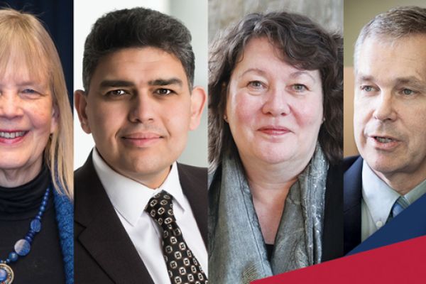 headshots of dr. stephen archer, dr. heather stuart, dr. rena upitis and dr. ahmen hassan 