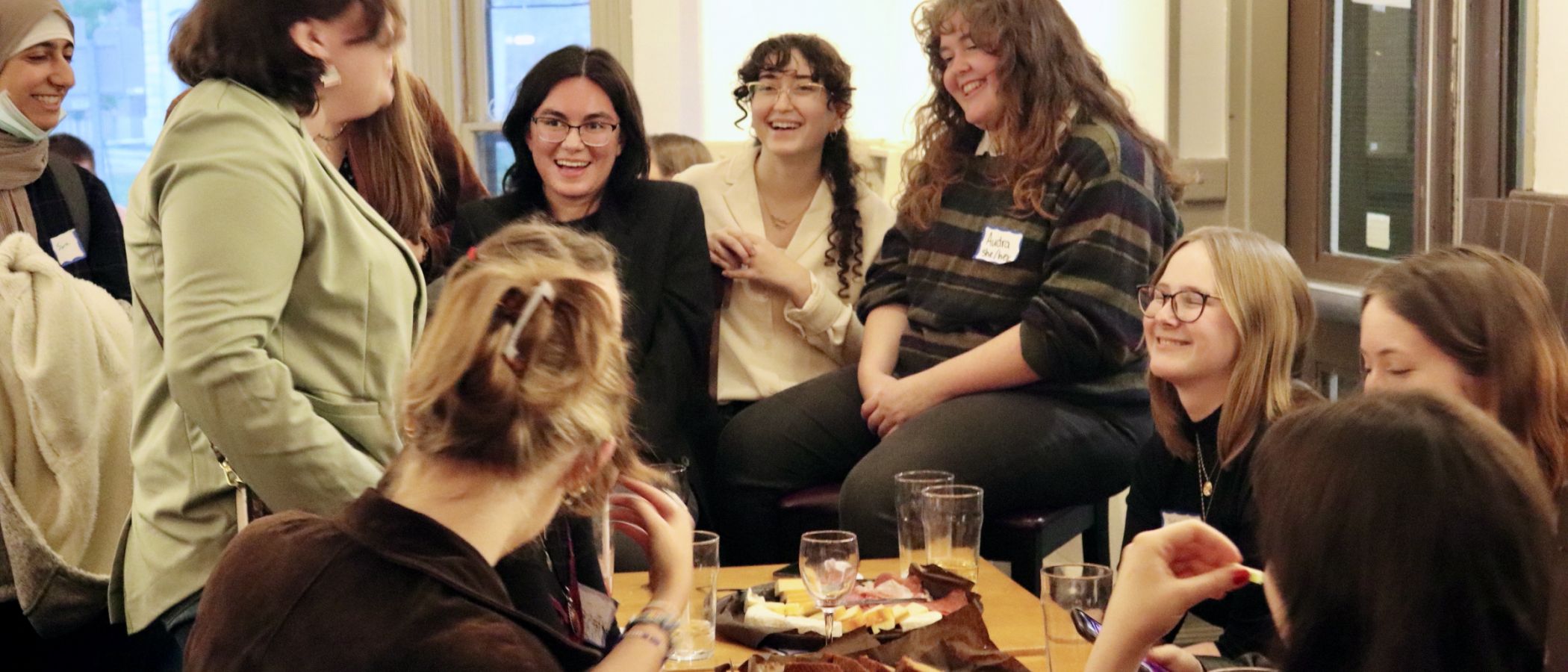 students sitting together 