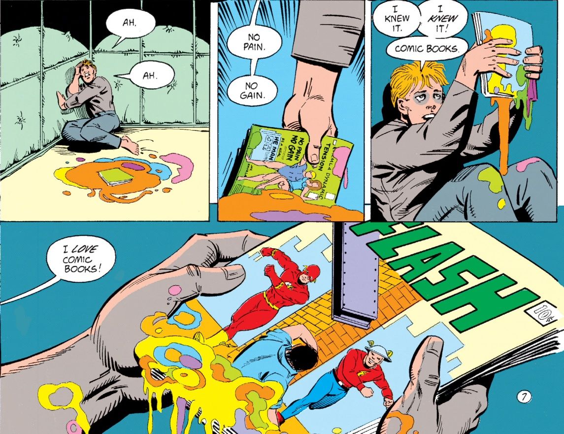 Collage of flash comic