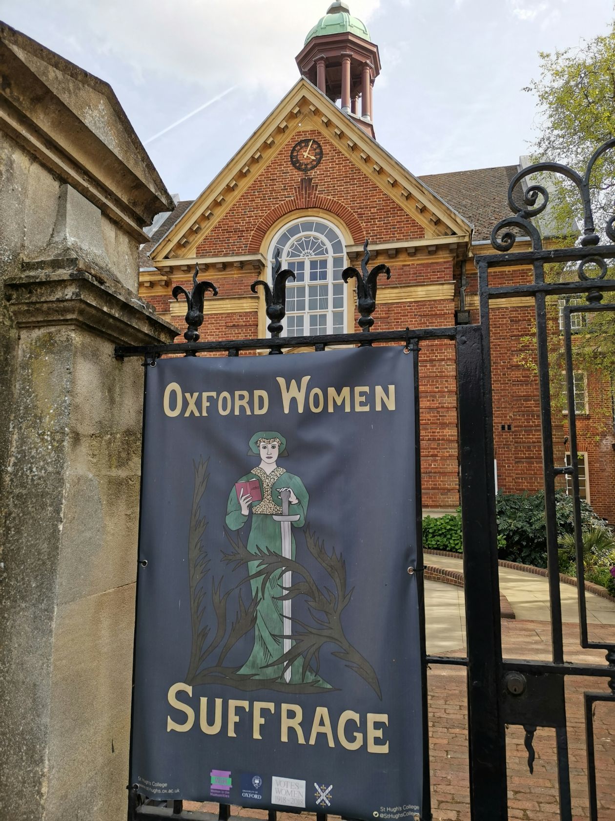 Oxford women suffrage banner