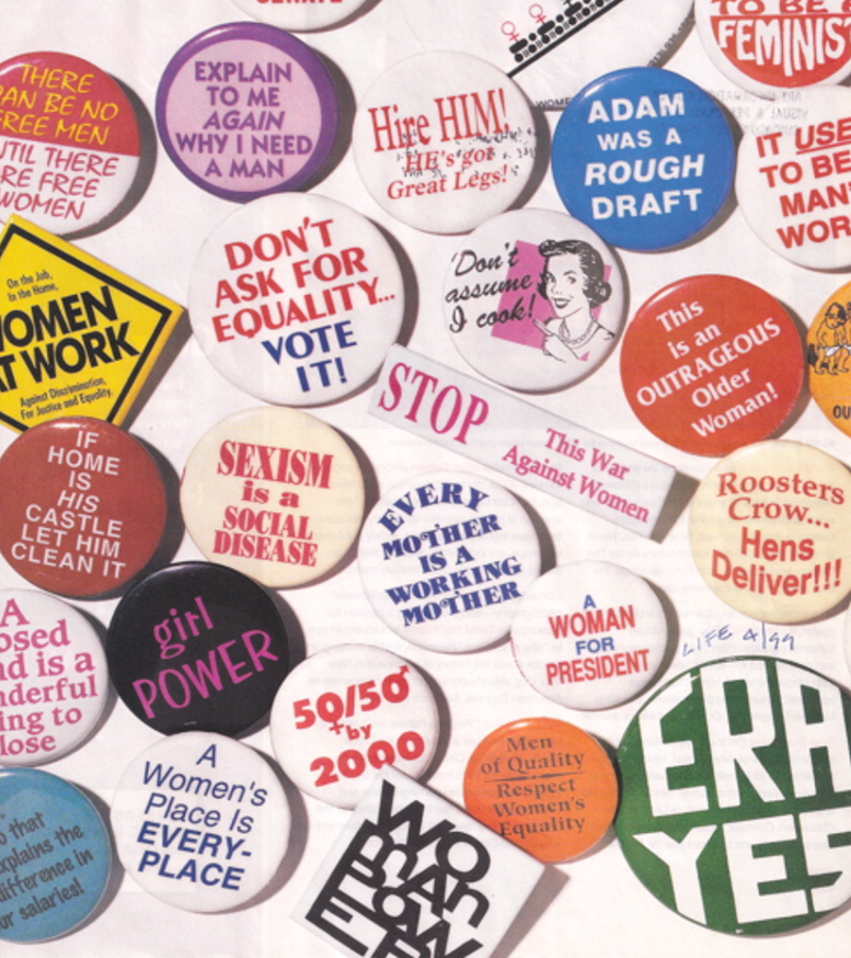 Pins with Feminist Phrases