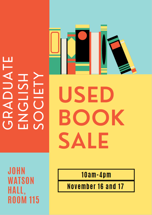 book sale promo poster 