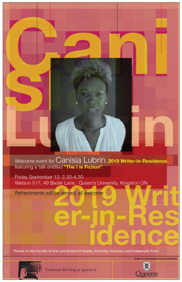 2019 Writer-in-Residence: Canisia Lubrin