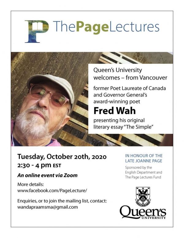 The Page Lectures: Fred Wah