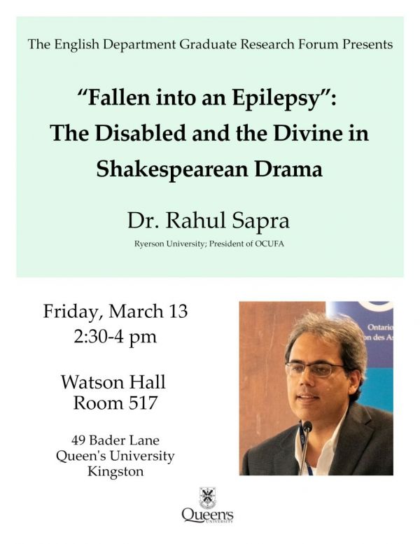 Speaker: Dr. Rahul Sapra