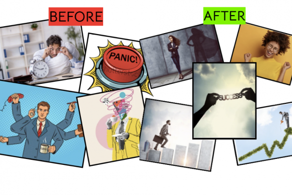 before and after collage 