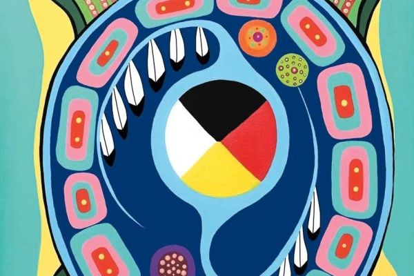 Indigenous art of a turtle