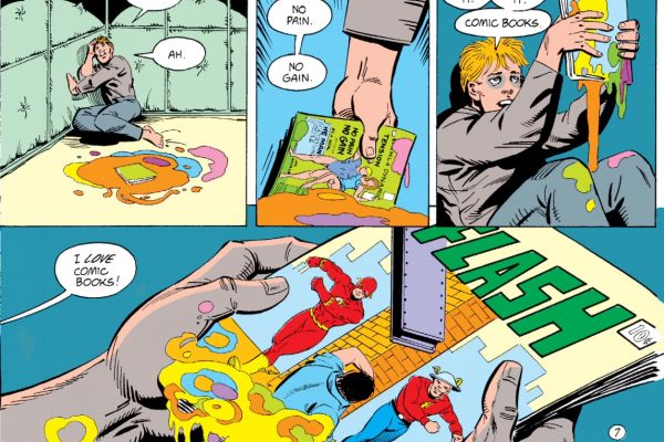 Collage of flash comic