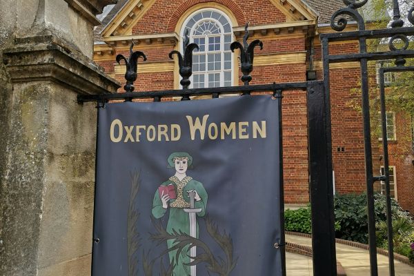 Oxford women suffrage banner