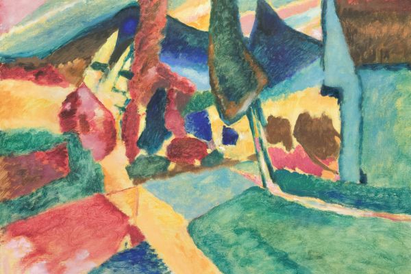 Kandinsky, Trees and House
