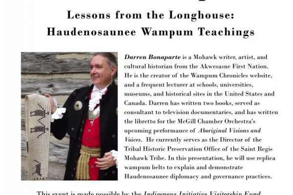 Darren Bonaparte, Wampum Teachings