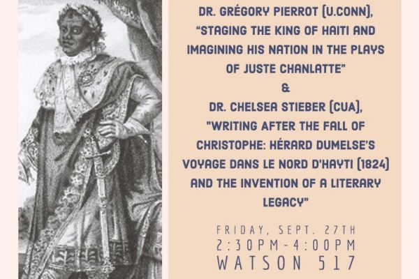 The Department of English Language and Literature Fall 2019 Speakers’ Series