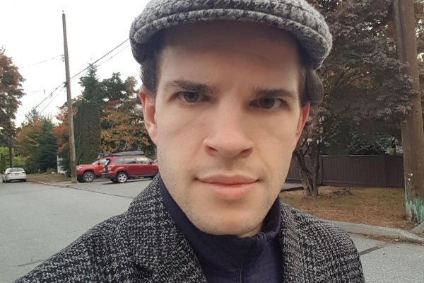 student standing on street