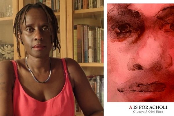 Photo of Juliane and a photo of the cover of her book 