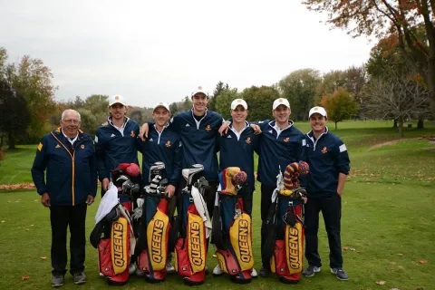 Photo of Bert Kea and Queen's Golf Team